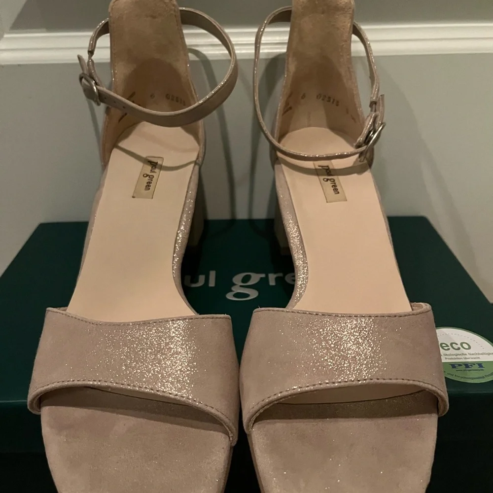 Paul Green “Barbie” Sandal – Metallic Suede – Size 8.5 – SOLD OUT – Brand New - Picture 6 of 11